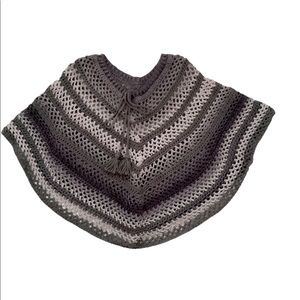Crocheted handmade poncho